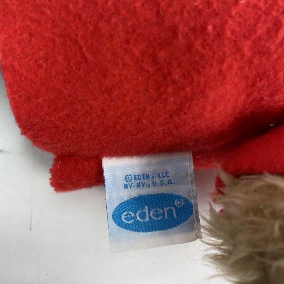 Vintage Eden Paddington Bear Darkest Peru to London Red Jacket Plush Toy 13.5'' - Picture 6 of 6